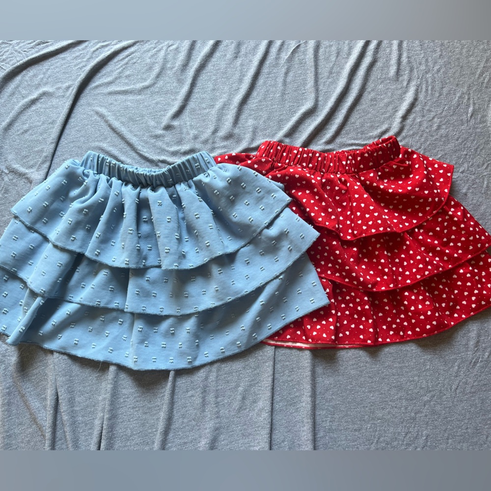 Heart print skirt